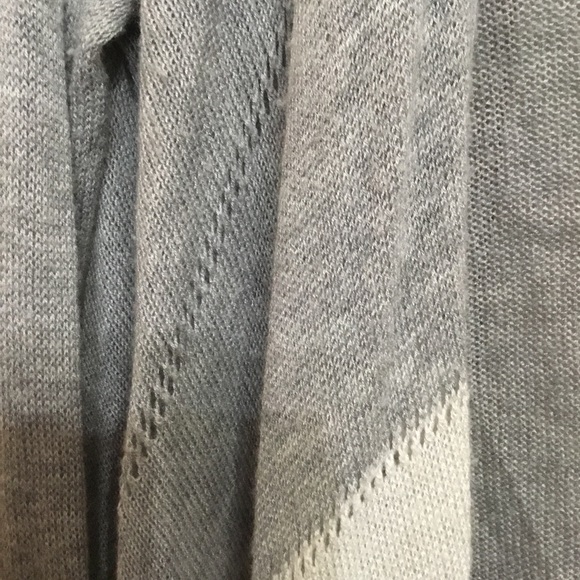 The Limited Women’s Wool Blend Gray And Cream Open Front Cardigan Size S - Picture 3 of 6